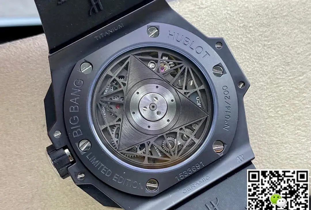Hublot Big Bang Sang Bleu II 418.CX.1114.RX.MXM20 BB Factory 1:1 Best Edition Replica Watch Black Ceramic Case